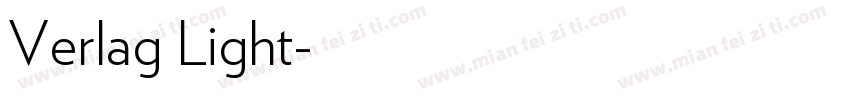 Verlag Light字体转换